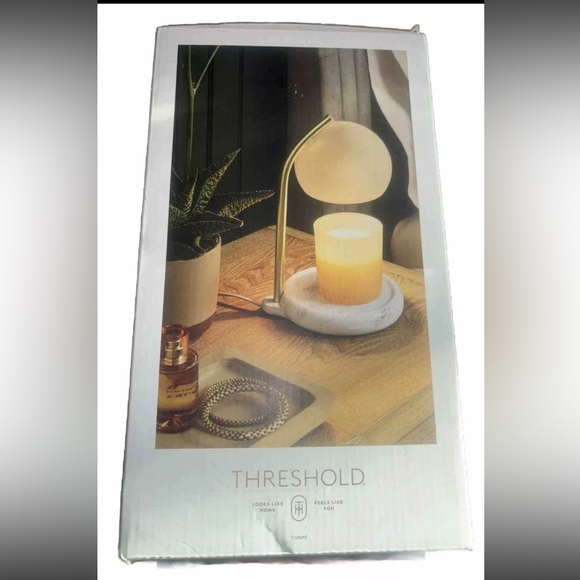 Target Lamp Candle Warmer White Frosted - Threshold 11" (NEW) - Picture 2 of 5